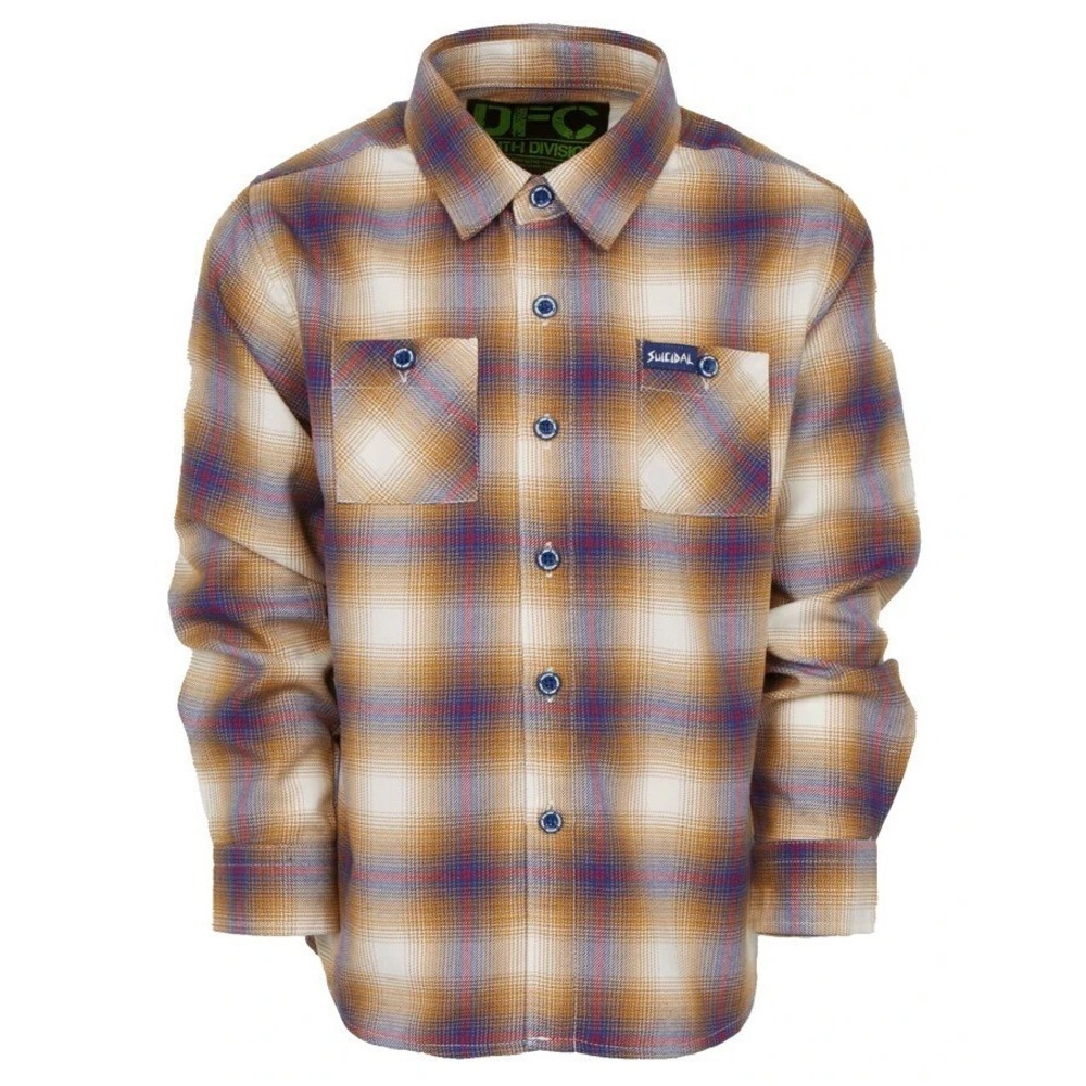 NWT Dixxon Suicidal Tendencies Join The Army Youth Division Boys S Flannel Shirt